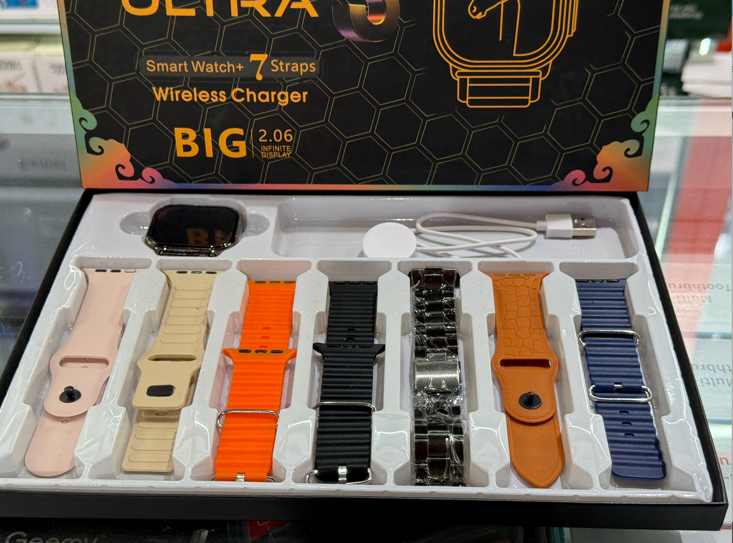 Combo Reloj smart watch X10 7 pulsos